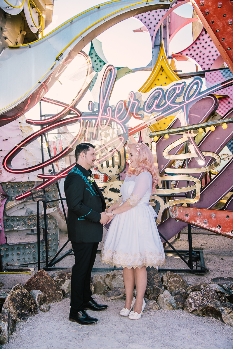 Neon Musuem Wedding In Las Vegas 52