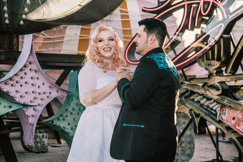 Neon Musuem Wedding In Las Vegas 62