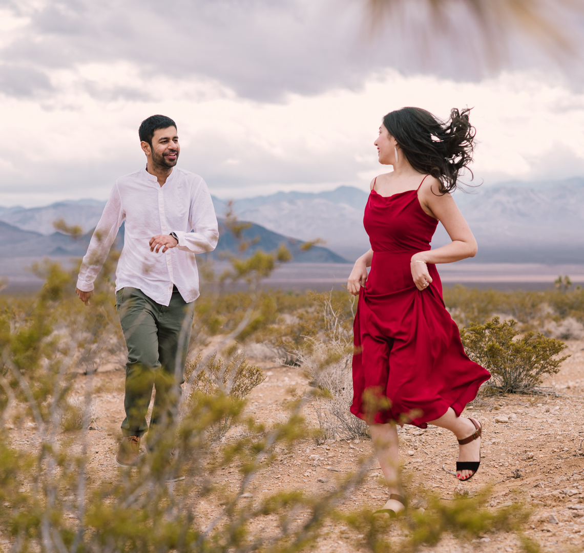 Engagement Session at Seven Magic Mountains