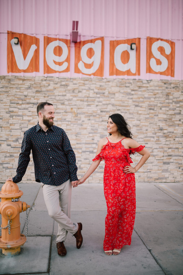 Las Vegas Fremont Engagement Session 10 - las vegas elopement