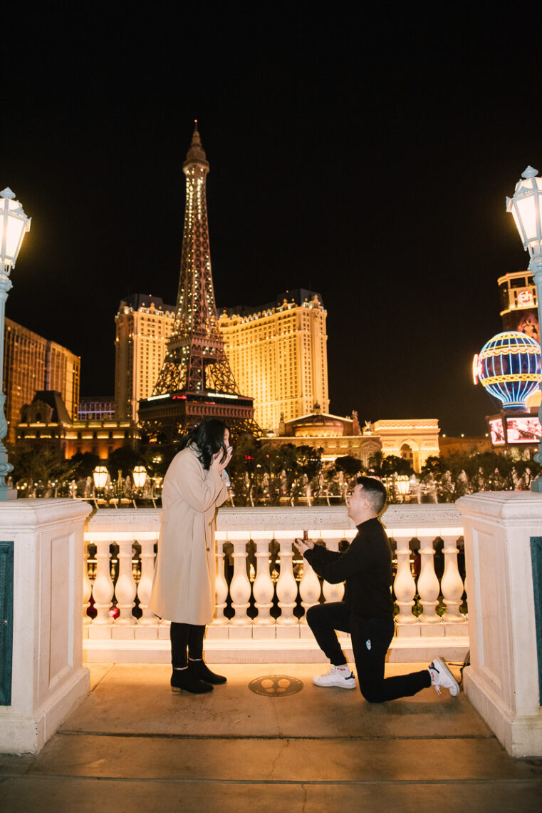 Las Vegas Proposal Photographer - Bellagio hotel