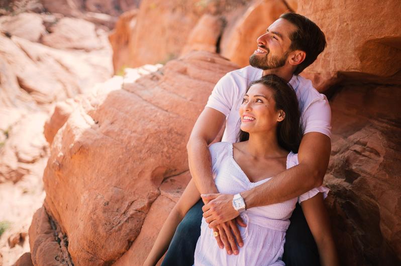 Desert Engagement Session at Red Rock Canyon