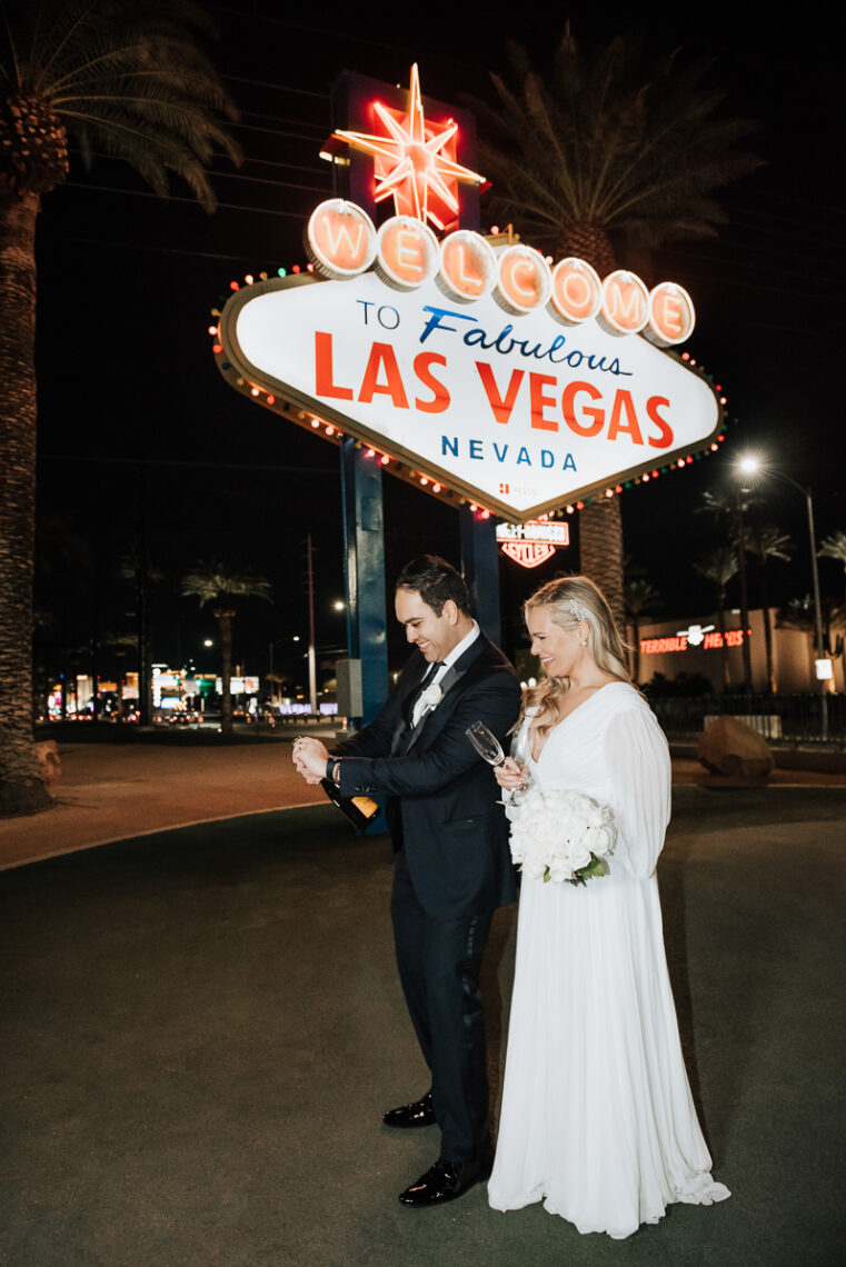 Las Vegas Sign wedding