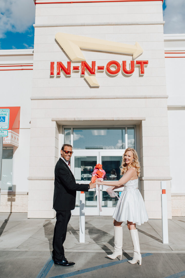 Las Vegas Elopement at In n Out by Ivan Diana Photography