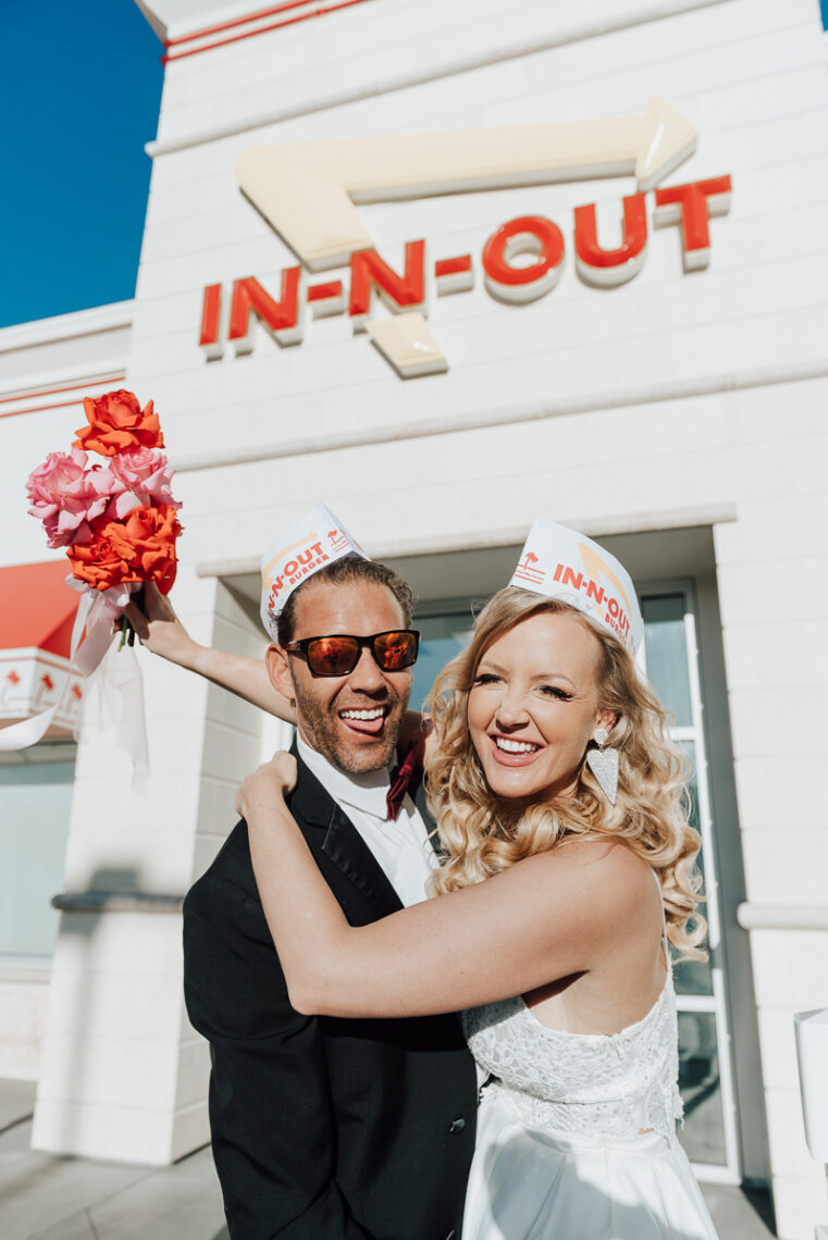 Las Vegas Elopement at In n Out by Ivan Diana Photography
