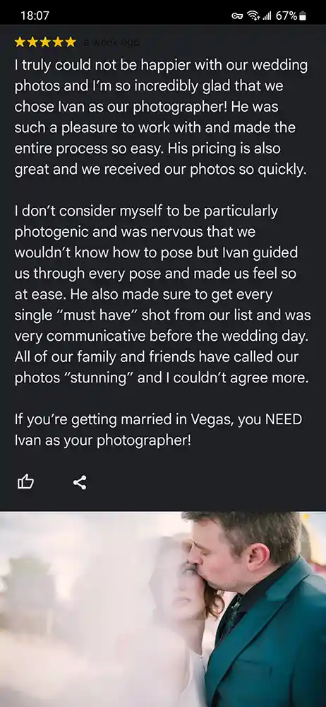 Las Vegas Photographer review - las vegas elopement